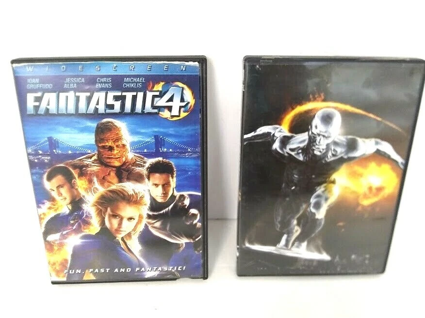DVD Disc Movies Fantastic 4 And Fantastic 4 Rise Of The Silver Surface Set Of 3 Foto 1 de 4
