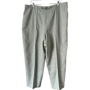 Alfred Dunner Green Pleated Pull On Vintage Trouser Pants Women’s Size 22W NEW - Picture 1 of 7