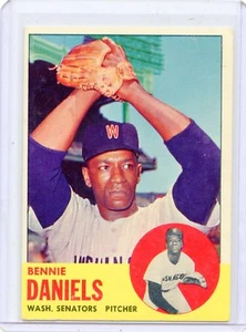 1963 TOPPS BASEBALL #497 BENNIE DANIELS, WASHINGTON SENATORS 042618 - Picture 1 of 1