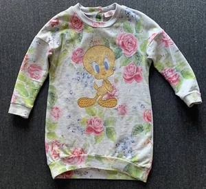 Monnalisa Dress Tweety Pie Excellent Condition - Picture 1 of 6