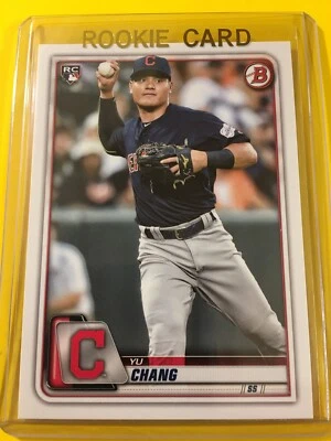 🔥🔥2020 Bowman YU CHANG ROOKIE Paper Base #66 Cleveland Indians - Image 1 of 2