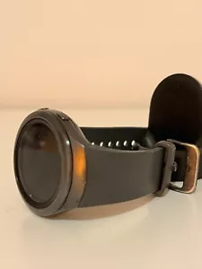 Samsung Galaxy Gear S2 44mm Stainless Steel Case Dark Gray Classic Buckle(AT&T) - Picture 1 of 3