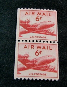 US Stamps Scott# C41 DC4 Skymaster Pair 1949 MNH L577 - Picture 1 of 2