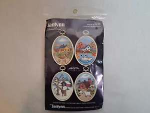 Janlynn Cross Stitch Kit - Four Seasons (4 Pictures) #04-623 - Sealed - Picture 1 of 4