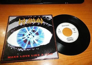 DEF LEPPARD Make love like man 7" SPAIN PROMO SINGLE VINYL ULTRA RARE 1992 HEAVY - Picture 1 of 2