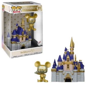 Walt Disney World 50th Anniversary Cinderella Castle and Golden Mickey Funko POP - Picture 1 of 1