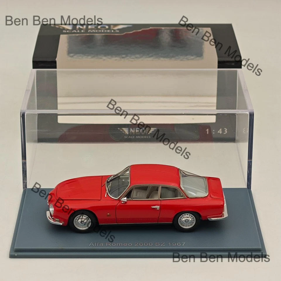 NEO SCALE MODELS 1/43 Alfa Romeo 2600 SZ 1967 Resin Car Limited Collection Red - Image 1 of 4