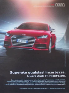 Pubblicità Advertising Italian Clipping 2014 MACCHINA AUTO AUDI TT - Imagen 1 de 3