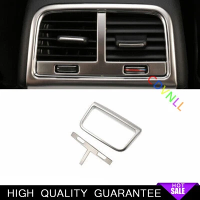 Back Row Air Outlet Vent Cover Trim 2* For Audi A4 A5 2009-2016 Silver Steels - Image 1 of 4