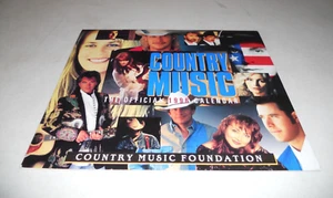 CALENDARIO OFICIAL DE MÚSICA COUNTRY 1996 VINTAGE ~ 12 FOTOS A COLOR Y CARGADO CON DATOS - Imagen 1 de 8