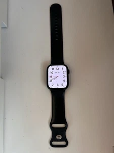 Apple Watch Series 9 (GPS + Cellular) 45mm Aluminiumgehäuse schwarz, Sportband - Bild 1 von 2