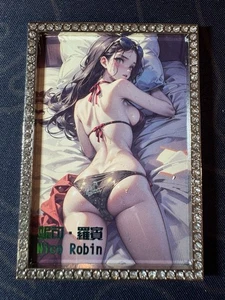 Goddess Robin Numbered Metal Card Black  Bikini Waifu Doujin One Piece Character - Picture 1 of 7