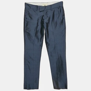 Fendi Kids Blue Silk Trousers 8 Yrs - Picture 1 of 5