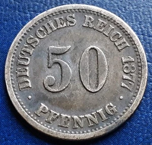 Germany 1877 F Silver Coin Toned  - Picture 1 of 2