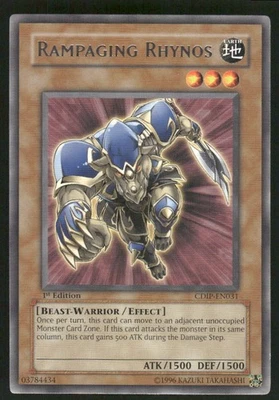 Rampaging Rhynos CDIP-EN031 Cyberdark Impact 1st Edition - Image 1 of 2