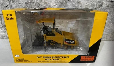 Caterpillar Cat AP600D Asphalt Paver with Canopy - Norscot 1:50 Scale #55260 NOS - Image 1 of 4