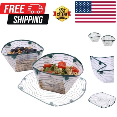 Cuencos Snapfold - Ligeros y a prueba de fugas, perfectos para acampar, senderismo y viajes Foto 1 de 4