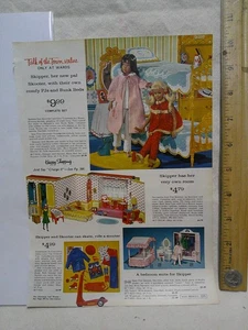 Skipper 1965 literas página clip anuncio muñeca Barbie vintage Mattel WARD's - Imagen 1 de 2