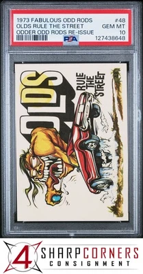 1973 FABULOUS ODD RODS-ODDER ODD RODS RE-ISSUE #48 OLDS RULE THE... POP 6 PSA 10 - Image 1 of 3