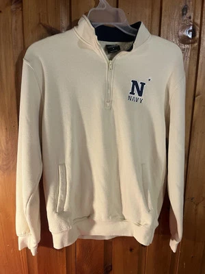 Mens Colosseum US Navy 1/4 Zip Pullover Shirt Jacket w/zip pocket Small - Image 1 of 4
