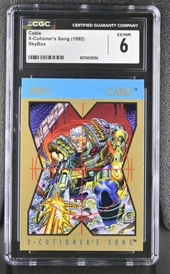 Cable - Prey CGC 6 X-Cutioner's Song 1992 Marvel SkyBox Trading Card - Image 1 of 2