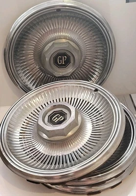 Set Of 4 1978-79 Pontiac Grand Prix Hubcap Rim Wheel Cover Hub Cap 14" OEM 5051A - Image 1 of 4
