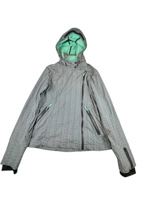 ATHLETA Sun Valley Grey Herringbone Soft Shell Ski Jacket Coat Snowboard Sz XL - Image 1 of 4