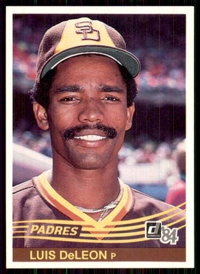 1984 Donruss #162 Luis DeLeon San Diego Padres - Image 1 of 2