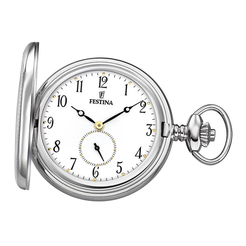 Festina Montre de Poche Avec Tu Chaîne F2026/1 Hommes Inox Argent UF2026/1