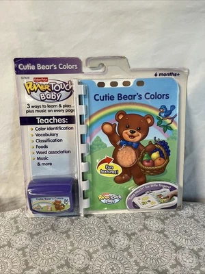 LeapFrog Cutie Bear’s Colors PowerTouch Cartridge And Book 2004 Fisher-Price NEW - Image 1 of 4