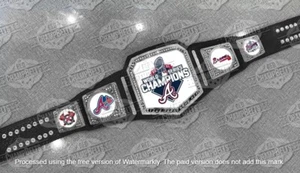 Atlanta Braves MLB Championship Belt Adult Size 2mm Brass - Picture 1 of 1