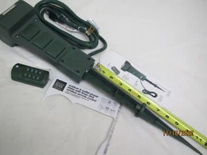 outdoor 6 outlets with timer & remote ,100 ft. range, light sensing - Picture 1 of 7