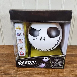 Yahtzee Tim Burton Nightmare Before Christmas Travel Edition Jack Skellington - Picture 1 of 7