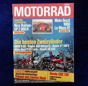 Das Motorrad 4/1985, Test Kawasaki GPZ 900 R Niko Bakker, Moto Guzzi Le Mans IV - Bild 1 von 5