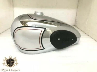 Fit For Norton Es2 Chrome & Silver Gas Tank With 2 Side Holes For Knee Pads - Изображение 1 из 4