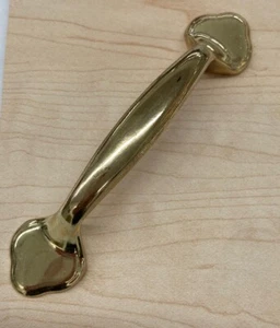 LIBERTY 4-3/4" Brass Plated Scroll Edge Cabinet Pull Handle P30055V-PB-C7 - Picture 1 of 2