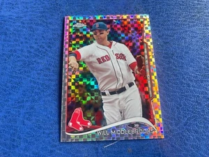 TOPPS CHROME X FRACTOR BASEBALL 2014 BOSTON RED SOX MIDDLEBROOKS 47 MINT - Picture 1 of 2