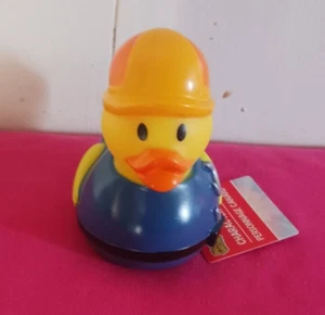 new novelty world Mechanic handyman Rubber Duck Big 4"Hard Plastic 6m+ Bath Toy - Picture 1 of 10