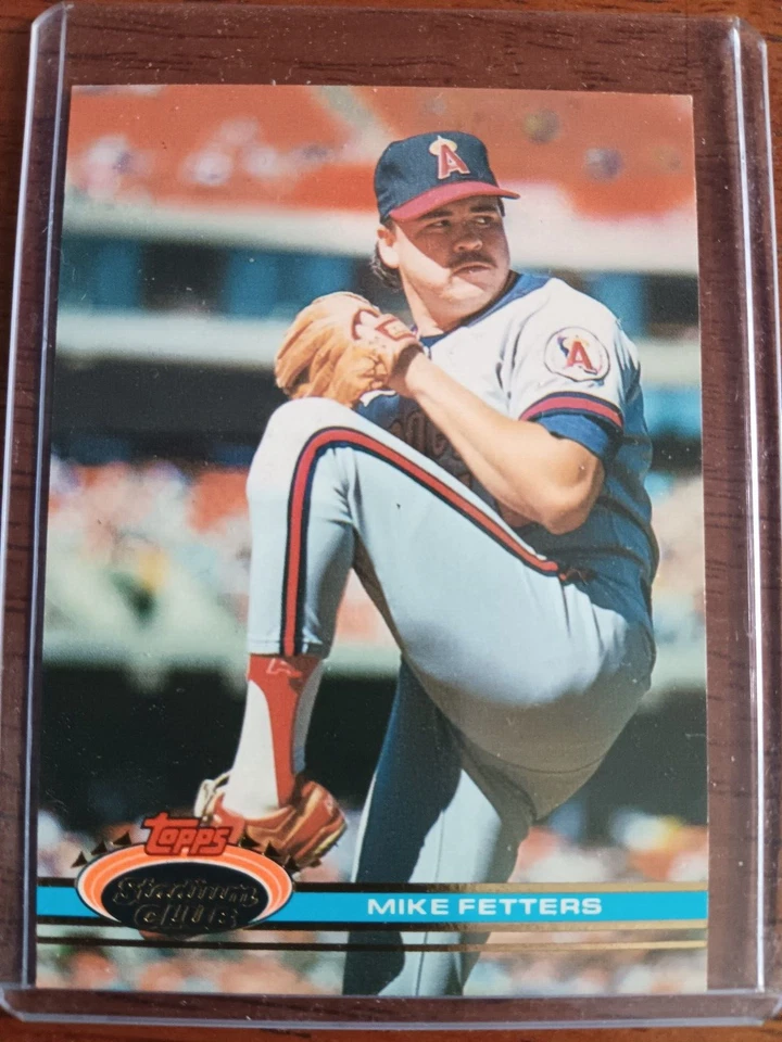 MIKE FETTERS ANGELS 1991 TOPPS STADIUM CLUB BASEBALL CARD #228 - Image 1 of 1