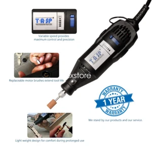 130W Mini taladro eléctrico amoladora herramienta giratoria gafas de seguridad enchufe de la UE 220V - Imagen 1 de 7