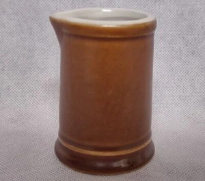 Hall Brown Creamer Restaurantware Pitcher Crock 3.5" Tall - Picture 1 of 6