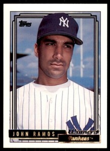 1992 Topps Gold Winners. John Ramos . New York Yankees #658