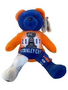 Team Ice Bears NHL blu e arancione 2001 Stanley Cup Western vs Eastern Bear - Foto 1 di 6