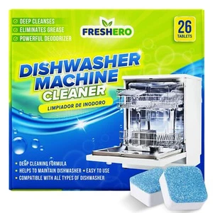 Dishwasher Cleaner And Deodorizer Tablets 26pack Deep Cleaning Descaler For Dish - Picture 1 of 5