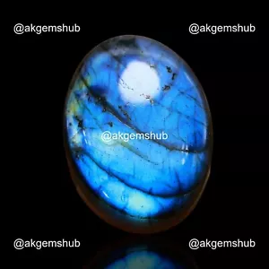 58.00 Cts Natural Fire Labradorite Gemstone Oval Wire Wrap Cabochon 33x24x7 mm - Picture 1 of 11