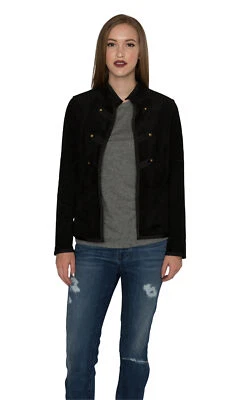 Chaqueta Velvet by Graham & Spencer Everly imitación gamuza cuello falso Foto 1 de 4