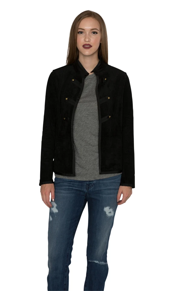 Velvet by Graham & Spencer Everly Faux Suede Mock Neck Jacket - Image 1 of 4