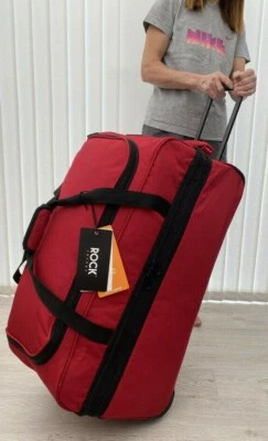 Large 75cm Expandable Travel Wheelbag Rock 88/106L  Duffle Bag Luggage Holdall - Image 1 of 4