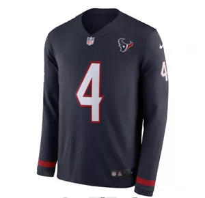 Camiseta deportiva de jugador Deshaun Watson Houston Texans Nike Therma manga larga extra grande - Imagen 1 de 5