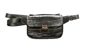 WOMEN'S BAGS leather Casual Crossbody Shoulder Handbag Croco Style - Picture 1 of 10